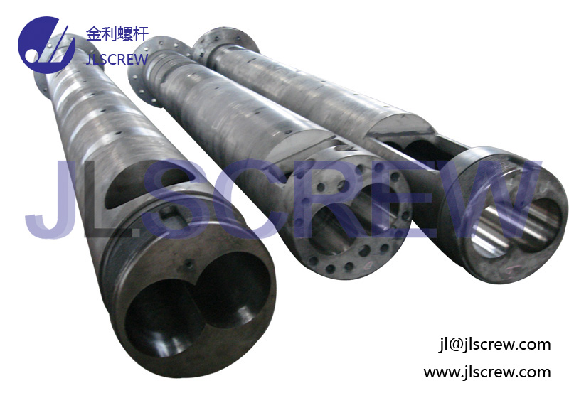 Parallel twin screw and barrel