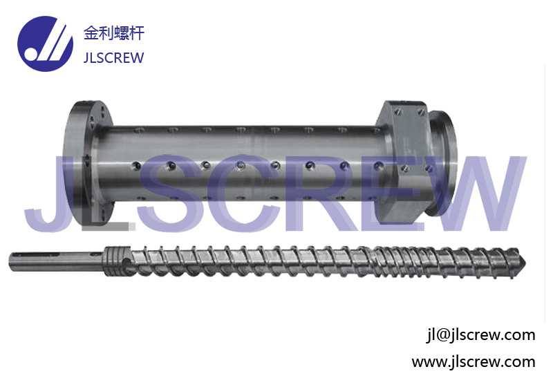 Rubber screw and barrel