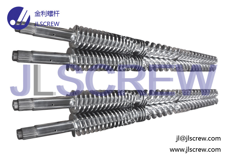 Conical twin screw and barrel