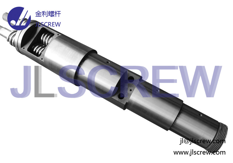 Conical twin screw and barrel