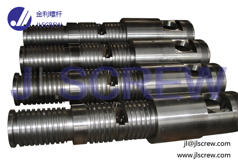 Conical twin screw and barrel