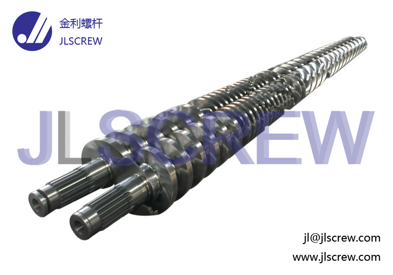 Conical twin screw and barrel