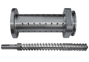 Rubber screw and barrel