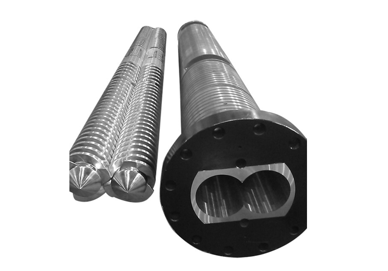 Parallel twin screw and barrel